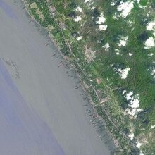 Aerial view of Chittagong, Bangladesh