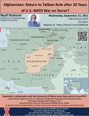Afghanistan talk poster